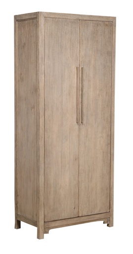 [GO9004] LOTUS & JADE TALL 2 DOOR CABINET  - POPLAR