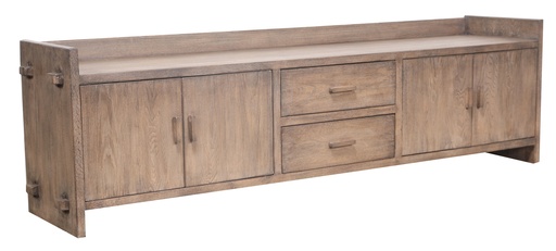 [GO9009] LOTUS & JADE ENTERTAINMENT CABINET - ASH WOOD