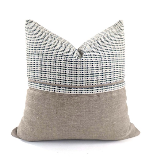 [HB7009] CUSHION COVER - TWEED - CHEQUERED / NATURAL