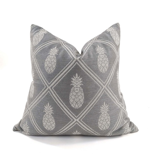 [HB7015] CUSHION COVER - PINEAPPLE - GREY / WHITE