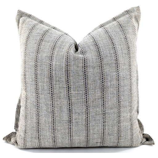 [HB7040] SNUGG & CO  CUSHION COVER - INT EARTSTRIPED NATURAL