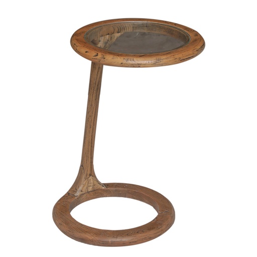 [HC2047] HEIRLOOM SOLID TEAK DRINKS TABLE
