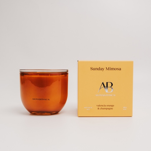 [HO4005] AB CORE CANDLE 400g SUNDAY MIMOSA - VALECIA ORANGE & CHAMPAGNE