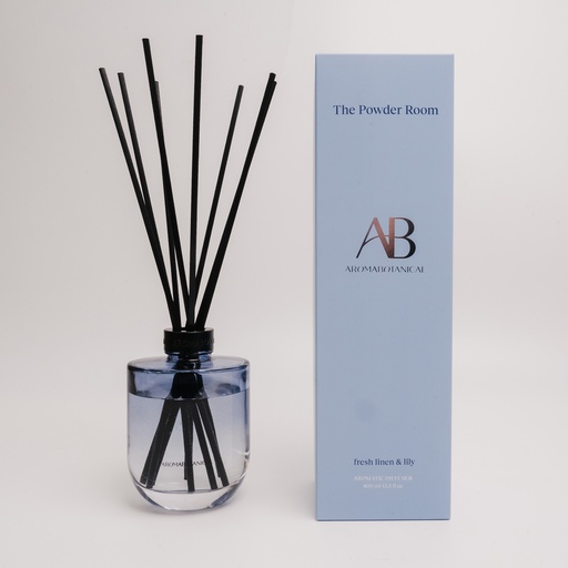 [HO4010] AB CORE DIFFUSER 400ml THE POWDER ROOM - FRESH LINEN & LILY