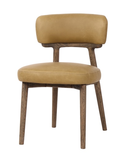 [JP1070] WILLOW DINING CHAIR IN GINGER LEATHER