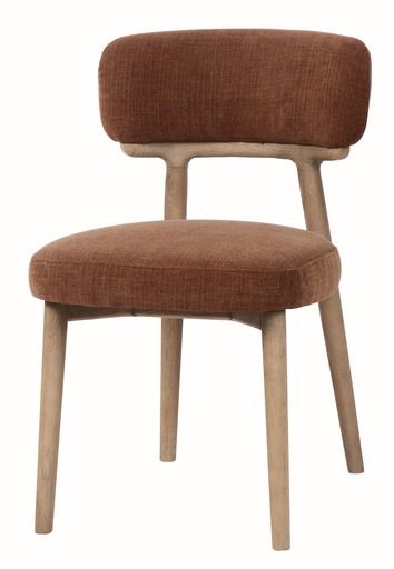 [JP1073] WILLOW DINING CHAIR IN AUTUMN RUST LINEN