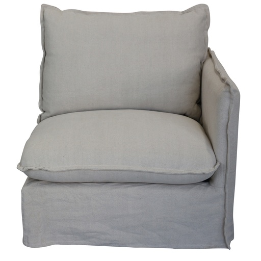 [KB9054] VILLA CLASSIC CORNER SUITE - RIGHT ARM SALT & PEPPER