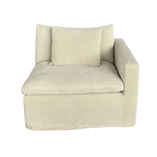 [KB9077] CARLTON CHAISE SUITE - RIGHT / HEMP