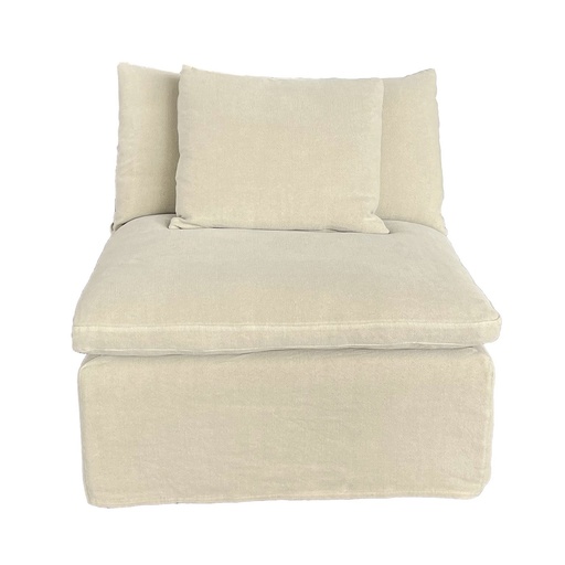 [KB9079] CARLTON CHAISE SUITE - CENTRE / HEMP
