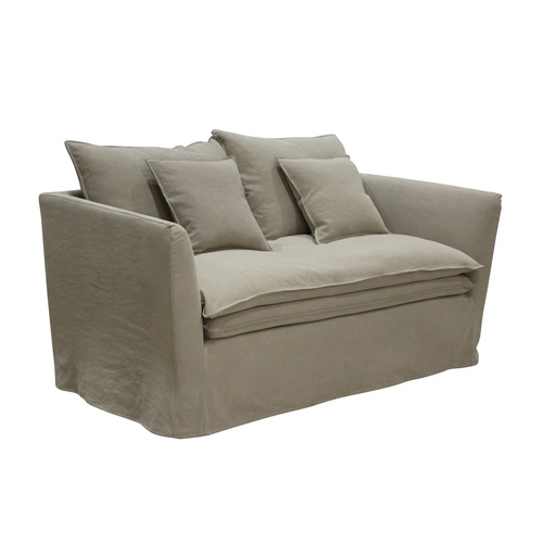 [KB9085] MONTIGO 2 SEATER-TAUPE LINEN /COTTON MIX