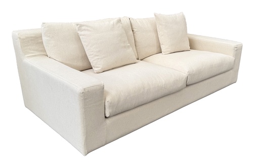 [KB9099] MANHATTAN 3 SEATER SOFA - OATMEAL