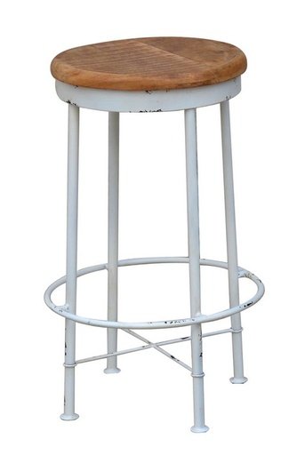 [KC1244] WHITE BAR STOOL
