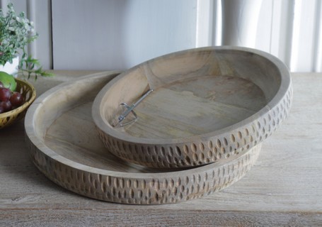 [KC1257] WOODEN BOWLS SET/2