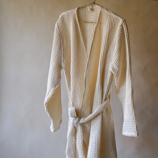 [KK1004] AKIIKO - PIQUE WAFFLE WRAP BATHROBE