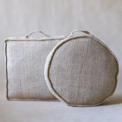[KK1069] AKIIKO - HEMP MEDITATION CUSHION - CIRCLE