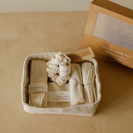 [KK1083] AKIIKO - SOFT WAFFLE DAILY CARE KIT - SMALL