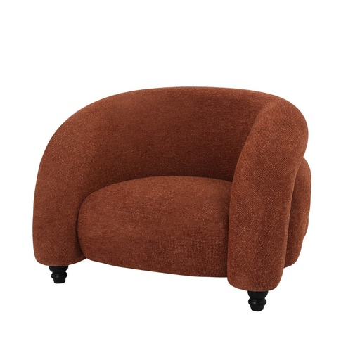 [LA2036] DENVER OCCASIONAL CHAIR - RUST