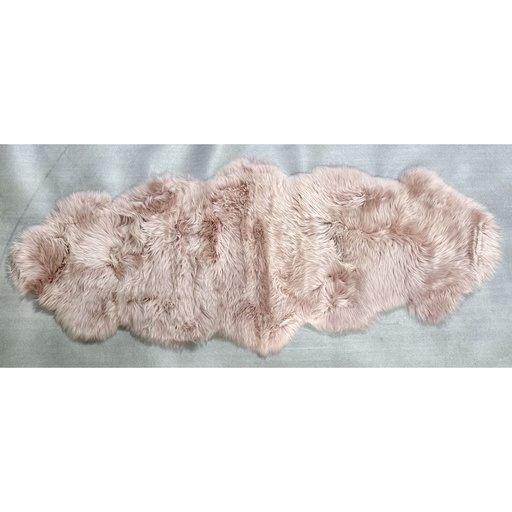 [LW5011] KAIKOURA LONG WOOL DOUBLE NZ SHEEPSKIN - ROSE