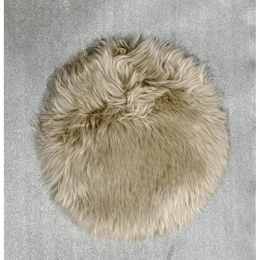 [LW5015] KAIKOURA LONG WOOL SEAT PAD - TAUPE