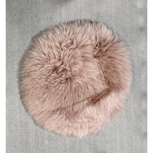 [LW5017] KAIKOURA LONG WOOL SEAT PAD - ROSE