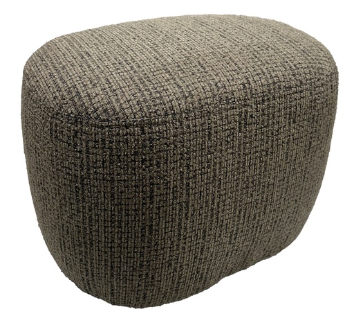 [ME9019] BELLA ACCENT OTTOMAN - CARAMEL & BLACK