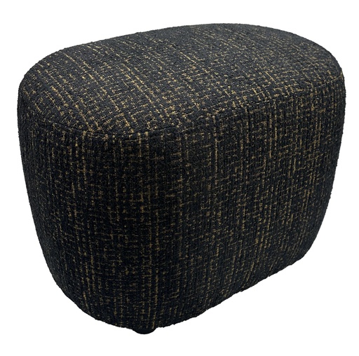 [ME9020] BELLA ACCENT OTTOMAN - GOLD & BLACK