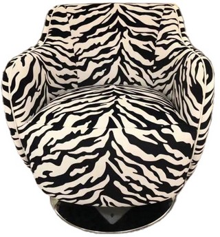 [MY3238] ZEBRA SWIVEL CHAIR