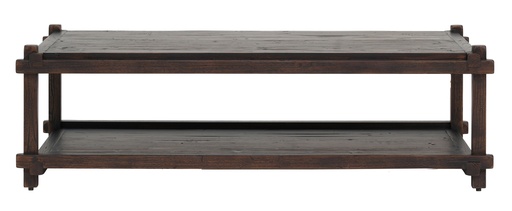 [NJ9002] WENTWORTH  COFFEE TABLE - ANTIQUE WALNUT