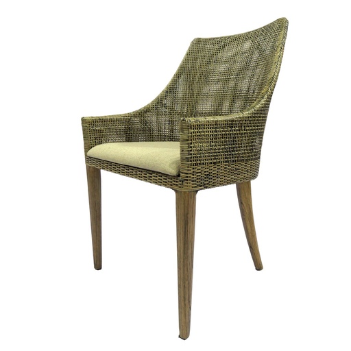 [PI8001] CANGGU ARMCHAIR - SMOKE & OATMEAL