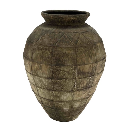 [PL6003] ANTIQUE METAL URN