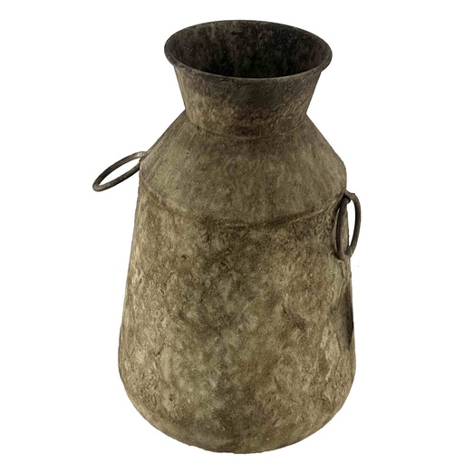 [PL6010] ANTIQUE METAL URN