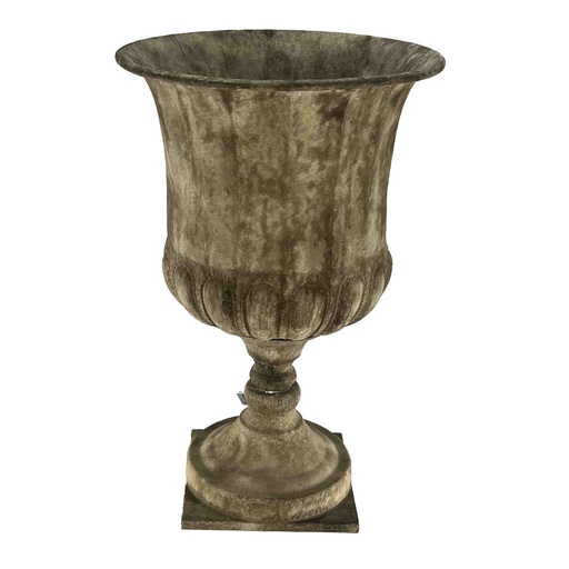 [PL6013] ANTIQUE METAL URN
