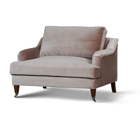 [PR2097] THORNFIELD 1.5 ARMCHAIR - MUSK VELVET
