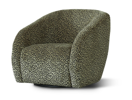 [PR2102] CROWN SWIVEL CHAIR - OLIVE/BLACK