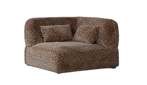 [PR2108] ARCADIA SECTIONAL SOFA - CORNER - HUNTER BROWN / BLACK