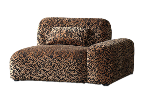 [PR2110] ARCADIA SECTIONAL SOFA - RIGHT HAND END - HUNTER BROWN / BLACK