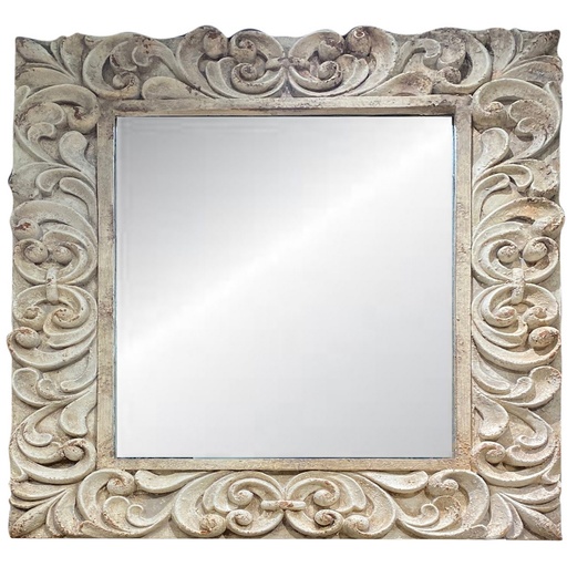 [QD5005] VINTAGE LARGE MIRROR - ANTIQUE MARBLE