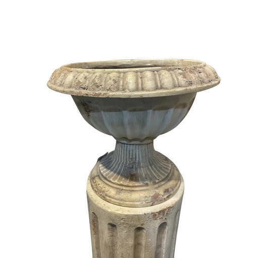 [QD5023] VINTAGE URN - ANTIQUE MARBLE