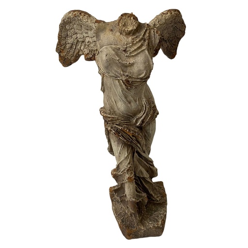 [QD5025] HEADLESS ANGEL - INDOOR & OUTDOOR - ANTIQUE MARBLE MAGNESIA COMPOSITE