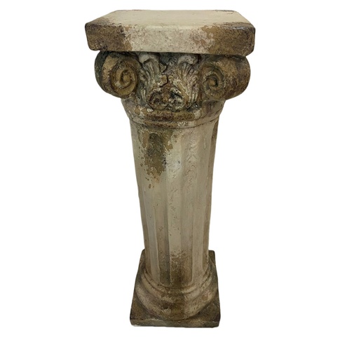 [QD5043] PLINTH - INDOOR & OUTDOOR - ANTIQUE MARBLE MAGNESIA COMPOSITE