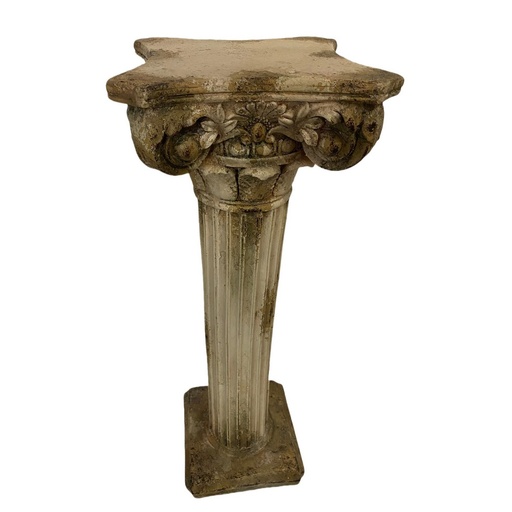 [QD5045] PLINTH - INDOOR & OUTDOOR - ANTIQUE MARBLE MAGNESIA COMPOSITE
