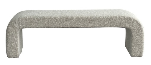 [QL1008] DAPHINS BENCH - CREAM BOUCLE