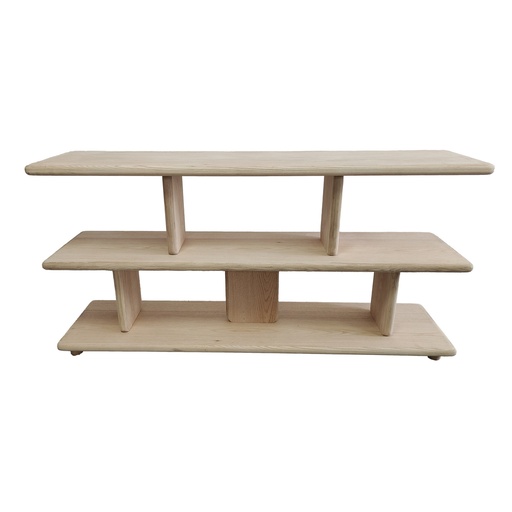 [QL1020] LOW SHELVING UNIT - NATURAL OAK