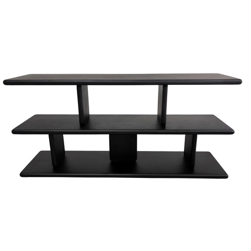 [QL1021] LOW SHELVING UNIT - BLACK OAK