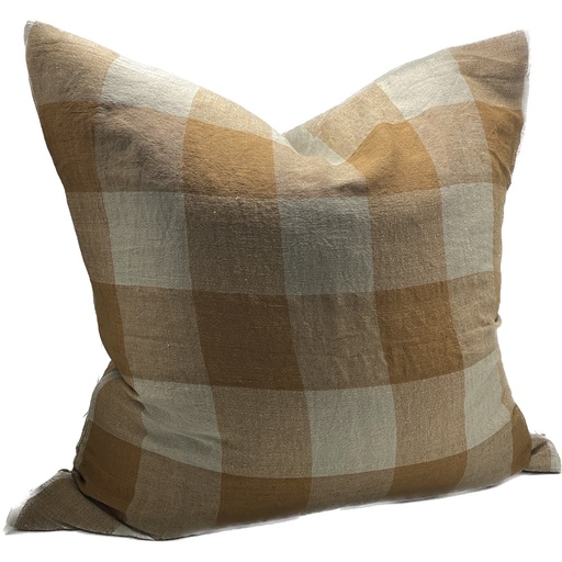 [SC9038] LINEN CUSHION COVER - TOFFEE