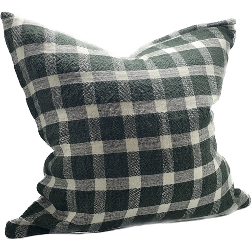 [SC9050] LINEN CUSHION COVER - DK. GREEN