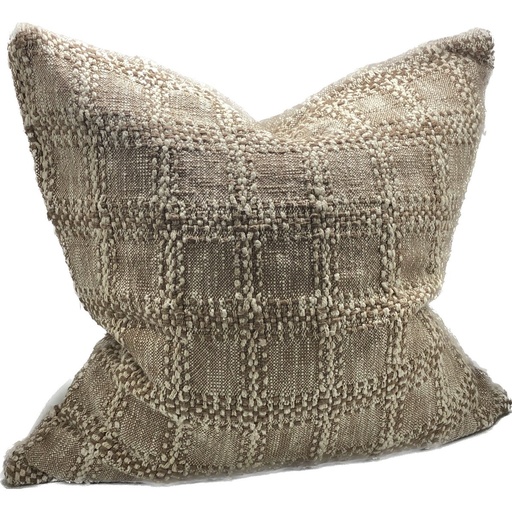 [SC9056] LINEN CUSHION COVER - BROWN