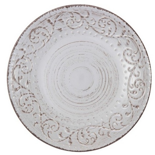 [SE2006] RUSTIC FARE DINNER PLATE - CREAM