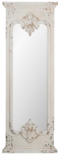 [SE2156] DISTRESSED WHITE MIRROR