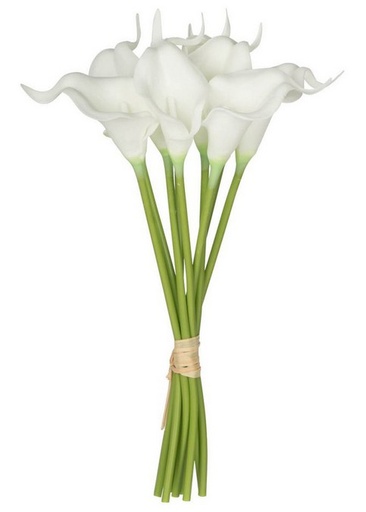 [SE2307] 9 PCE CALALILY BUNCH - WHITE